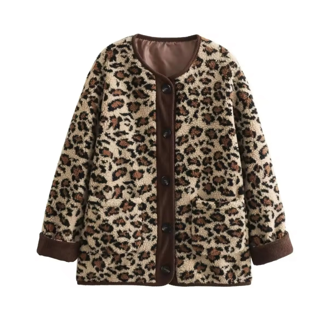 Leoprint Jacke Vorderansicht