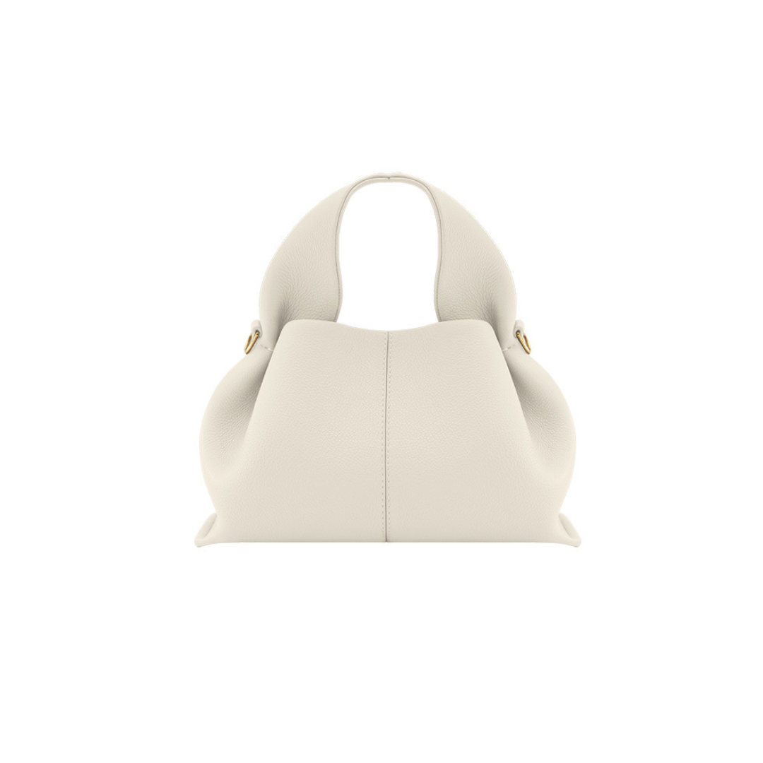 Tasche Paulina in edler, reiner Farbe mit Litschi-Muster – Crossbody-Umhängetasche aus hochwertigem Luxusmaterial mit großzügigem Innenfach für Essentials